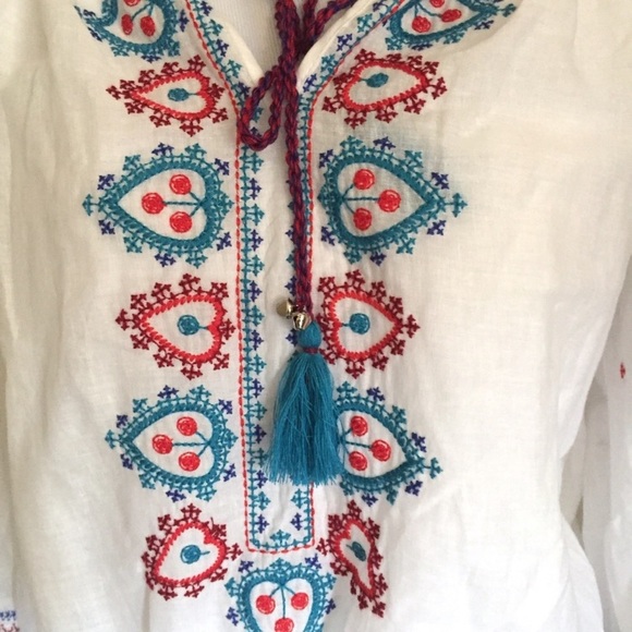 NWT Romeo & Juliet Couture Bohemian Peasant Blouse - Picture 6 of 8